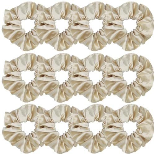 Satin Silk Hair Scrunchies for Women and Girls