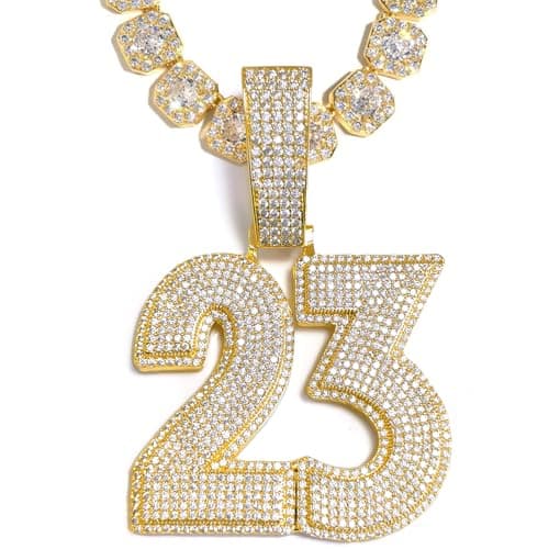 3UMeter Diamond Iced Out Custom Name Chain Necklace for Men & Women