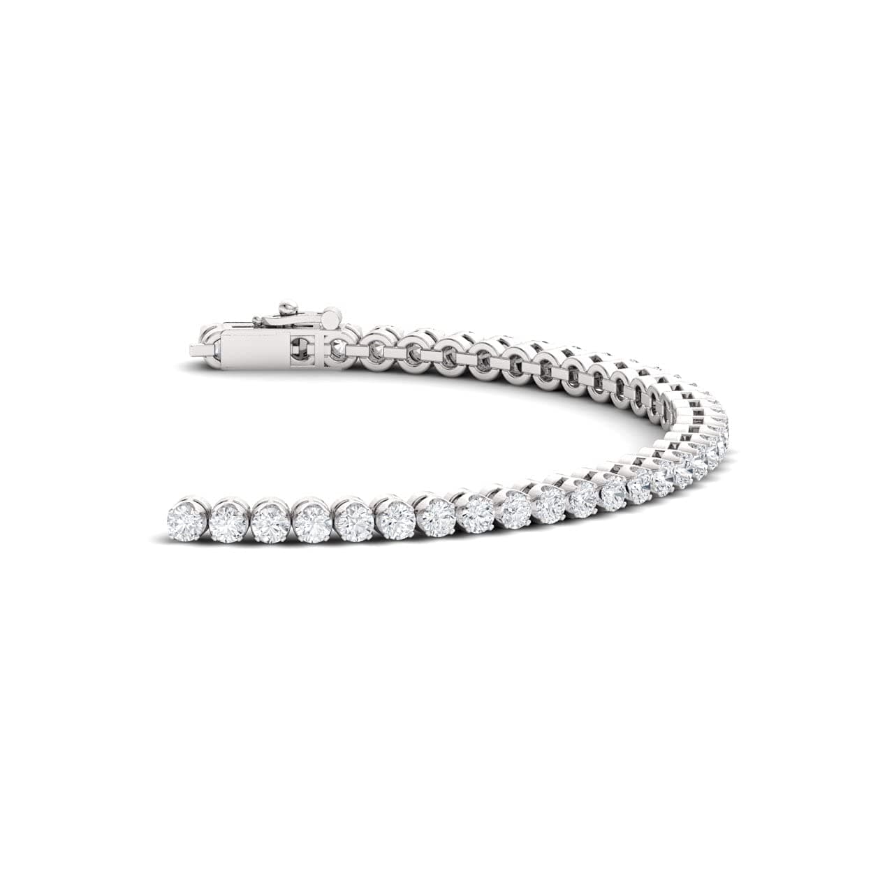 Diamondere 14k Gold Certified Diamond Tennis Bracelet, 1.00 Carat for Women, 7.5 Inch