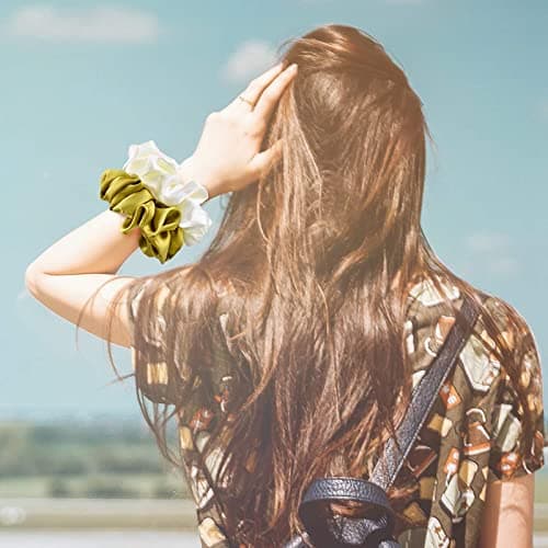 Big Real Silk Scrunchies for Women