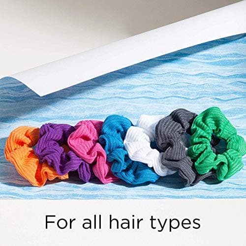 Refined Title: GOODY Women's Ouchless Jersey Scrunchies, 8 Count, 2 Pack