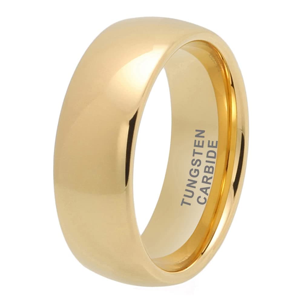 TUTISS 3mm-10mm Silver/Gold Tungsten Rings for Men & Women