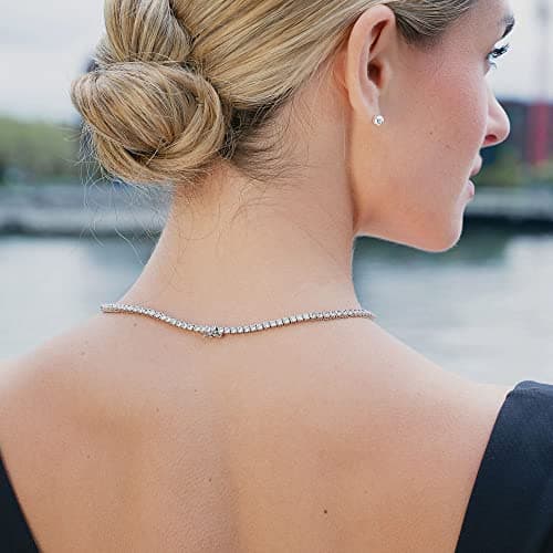 Modern Tennis Necklace for Men & Women - 3mm Cubic Zirconia