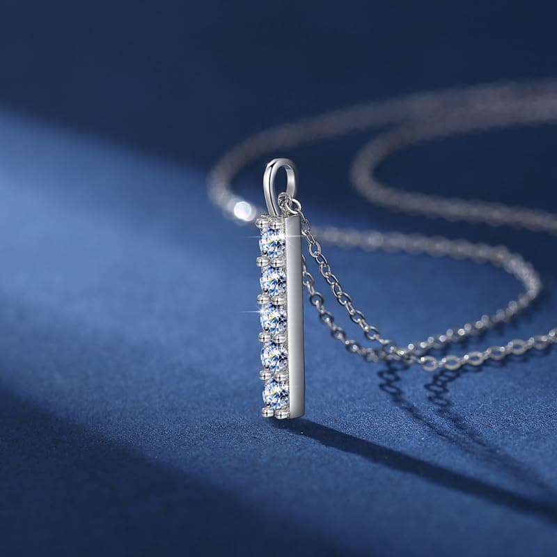 Attenlen Minimalist Sterling Silver Moissanite Pendant Gift Box For Her