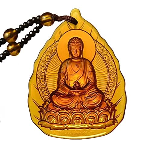 Buddha Necklace for Women with 12 Zodiac Guardian Pendants Good Luck Amulet