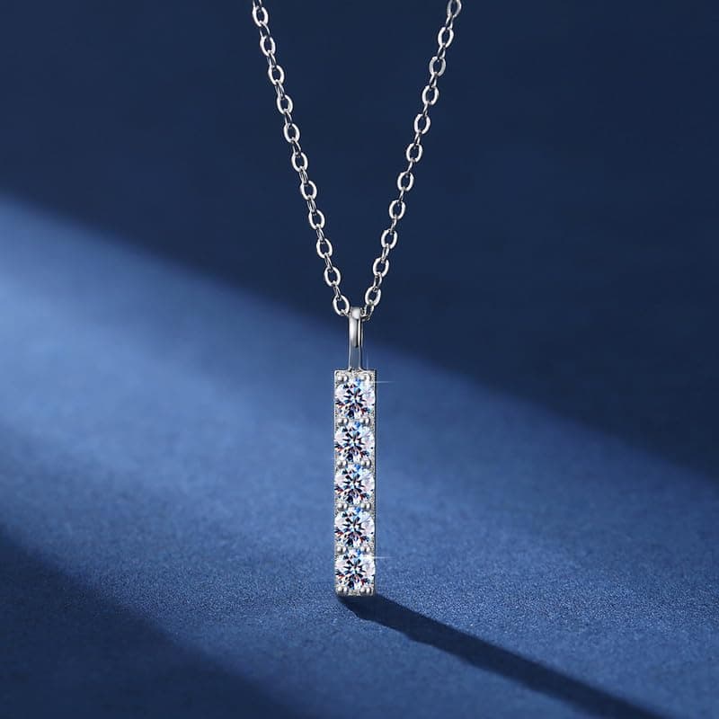 Attenlen Minimalist Sterling Silver Moissanite Pendant Gift Box For Her