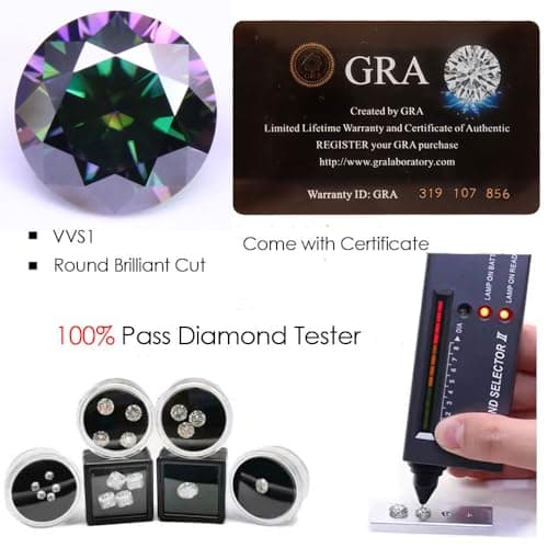 Michooyel Moissanite Engagement Ring for Women, 2CT BLACK/PINK/YELLOW/RAINBOW/SEA BLUE/D-E/Crystal AB Moissanite Solitaire Promise Rings, D Color VVS1 Simulated 925 Sterling Silver Ring  
Michooyel Moissanite Engagement Ring for Women, 2CT D-E/Crysta