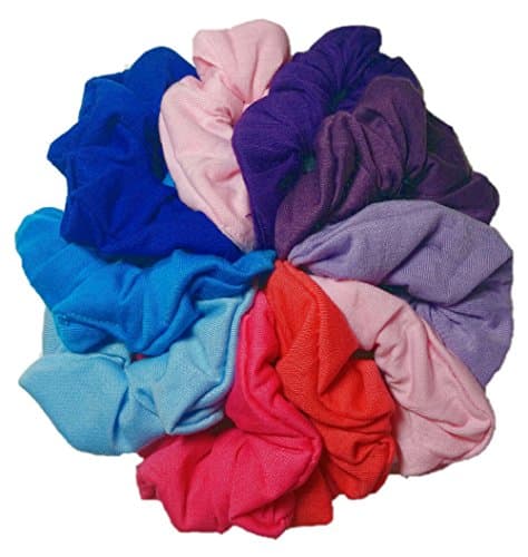 Soft Cotton Scrunchie Set (Neutral Colors)
