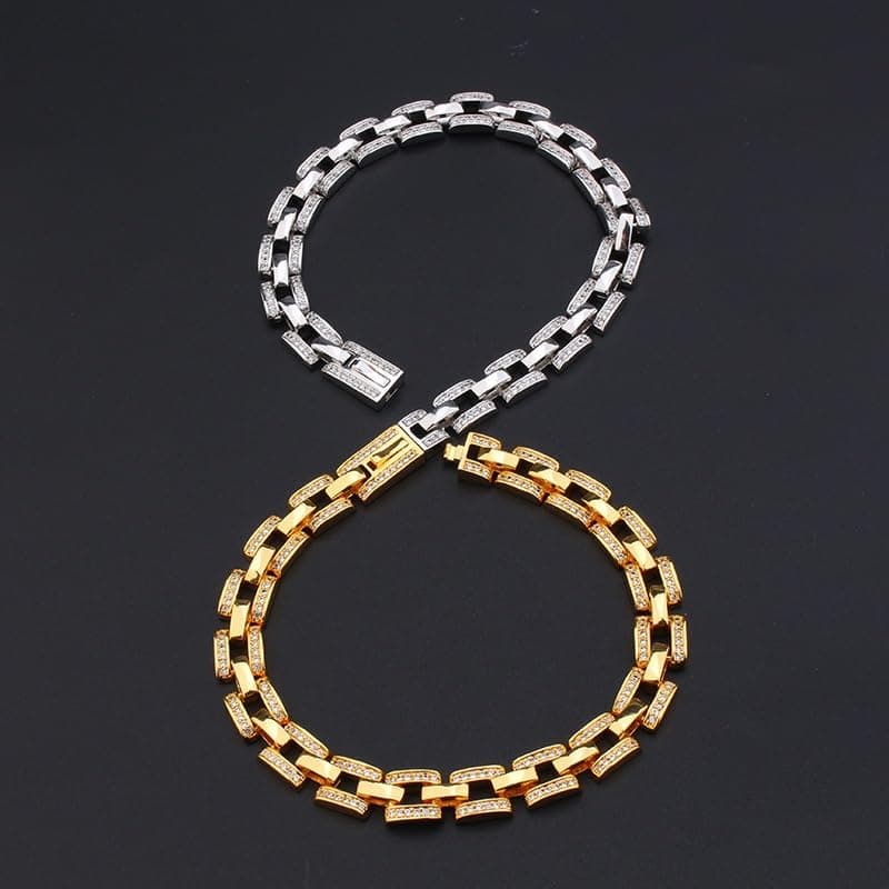 18K Gold Moissanite Tennis Bracelet for Men and Women