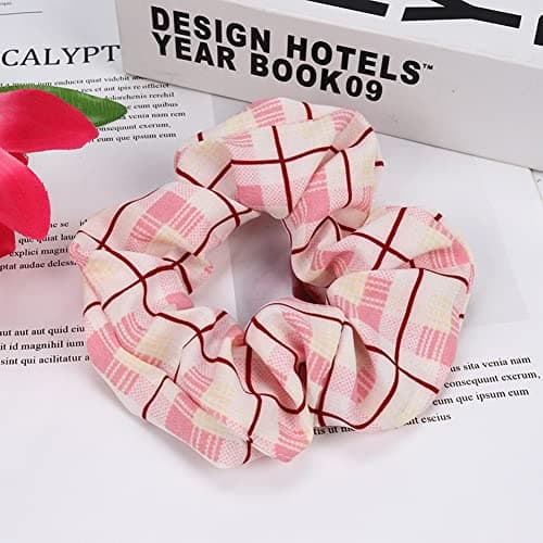 Plaid Elastic Hair Ties for Women