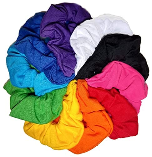 Soft Cotton Scrunchie Set (Neutral Colors)