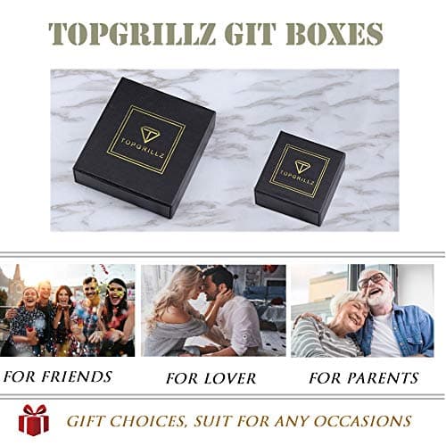 TOPGRILLZ 14K Gold Plated Dainty Tennis Chain Necklace 16-24 Inches