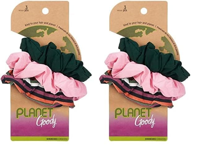 GOODY Planet Ouchless Women's Hair Scrunchies - Assorted Neutral Colors