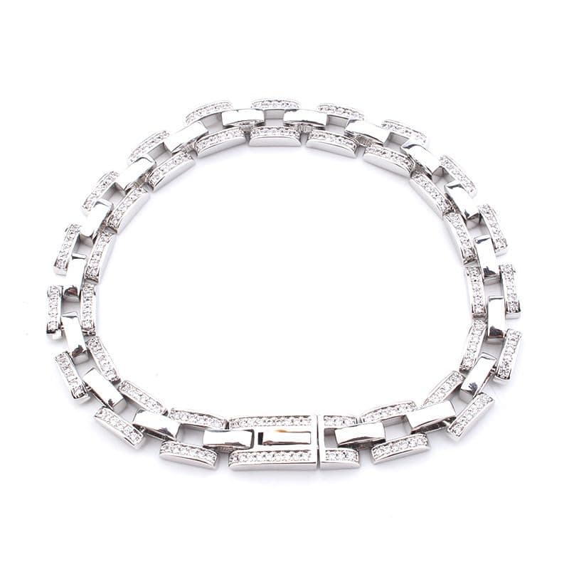 18K Gold Moissanite Tennis Bracelet for Men and Women