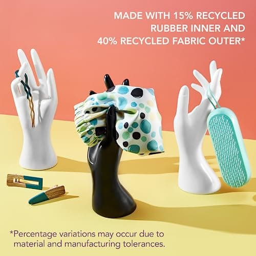 Goody Planet Ouchless Satin Skinny Scrunchies 5ct (Black, Navy, and Rust)