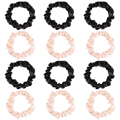 Satin Scrunchies, Silk Hair Ties for Women and Girls
