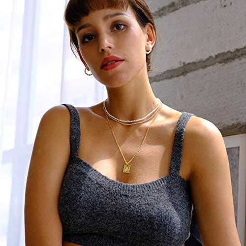 Vescence Gold Hypoallergenic 1.75mm Round CZ Choker 12-14 Inches Adjustable | Bridal Party Jewelry