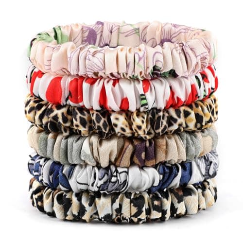 22 Momme Pure Silk Mulberry Scrunchies for Women, MultiColor