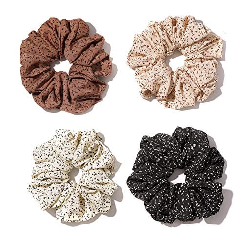 XL Satin Scrunchies for Thick Hair - Oversized Silk Hair Ties for Women Girls