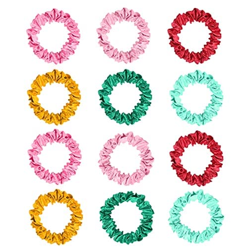 Satin Scrunchies, Silk Hair Ties for Women and Girls