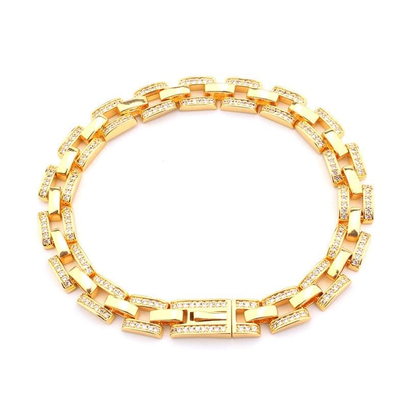 18K Gold Moissanite Tennis Bracelet for Men and Women