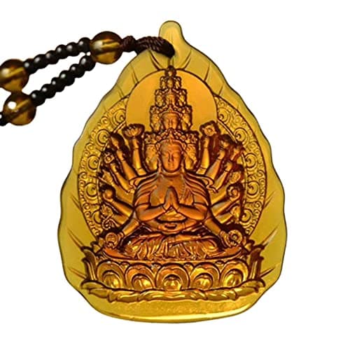 Buddha Necklace for Women with 12 Zodiac Guardian Pendants Good Luck Amulet