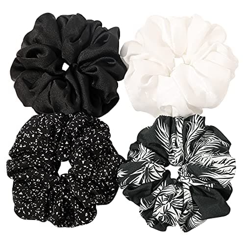 Big & Soft Silk Satin Scrunchies for Long Hair Girls