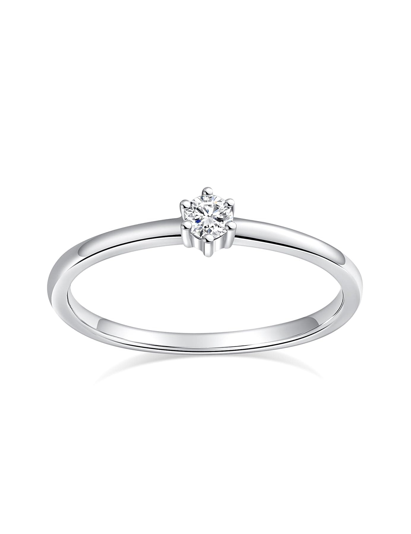 Refined Title: IMOLOVE Moissanite Solitaire Engagement Rings for Women