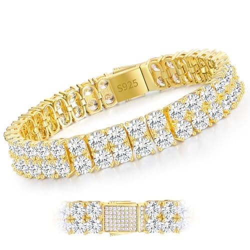 Moissanite Tennis Bracelet for Men Women