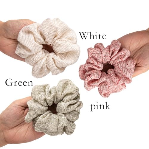 Oversized & Petite White Scrunchies for Women