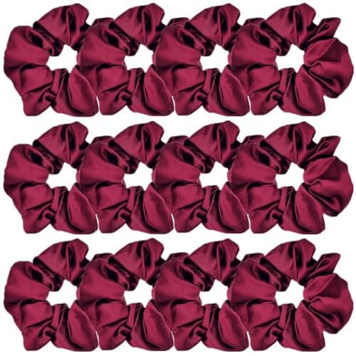 Satin Silk Hair Scrunchies for Women and Girls