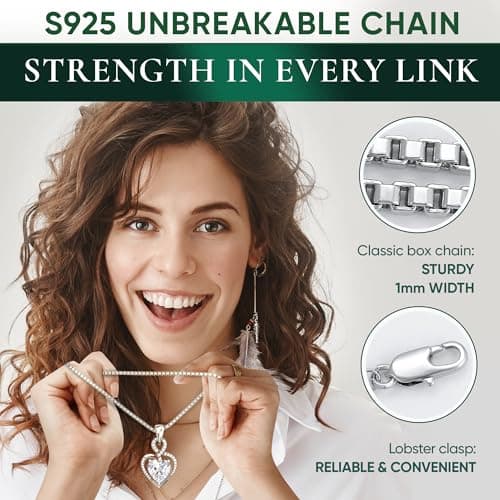 Handcrafted Personalized S925 Sterling Silver Infinity Heart Birthstone Necklace for Women