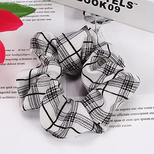 Plaid Elastic Hair Ties for Women