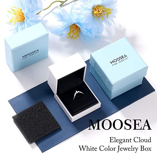Unique Moissanite Wedding Band for Women, 14K Gold Vermeil, Pear & Round Stones