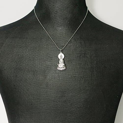 Steelmeup Stainless Steel Guan Yin Pendant Necklace