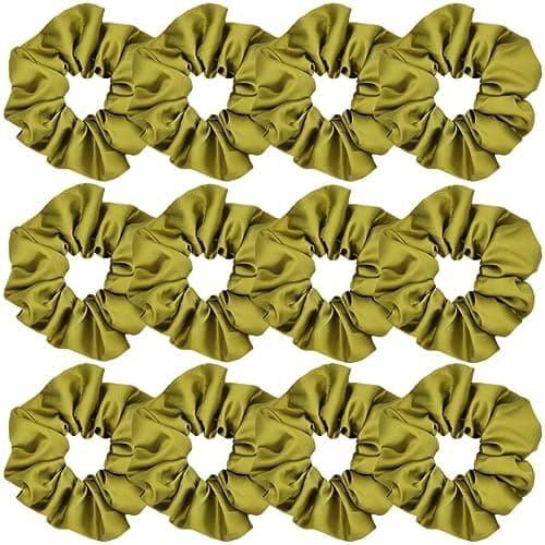 Satin Silk Hair Scrunchies for Women and Girls