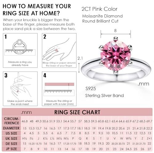 Michooyel Moissanite Engagement Rings for Women