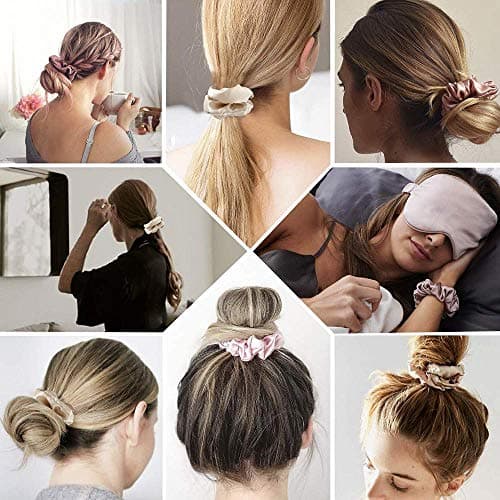 Big Silk Satin Scrunchies for Women - Soft & Elastic Hair Accessories