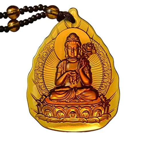 Buddha Necklace for Women with 12 Zodiac Guardian Pendants Good Luck Amulet