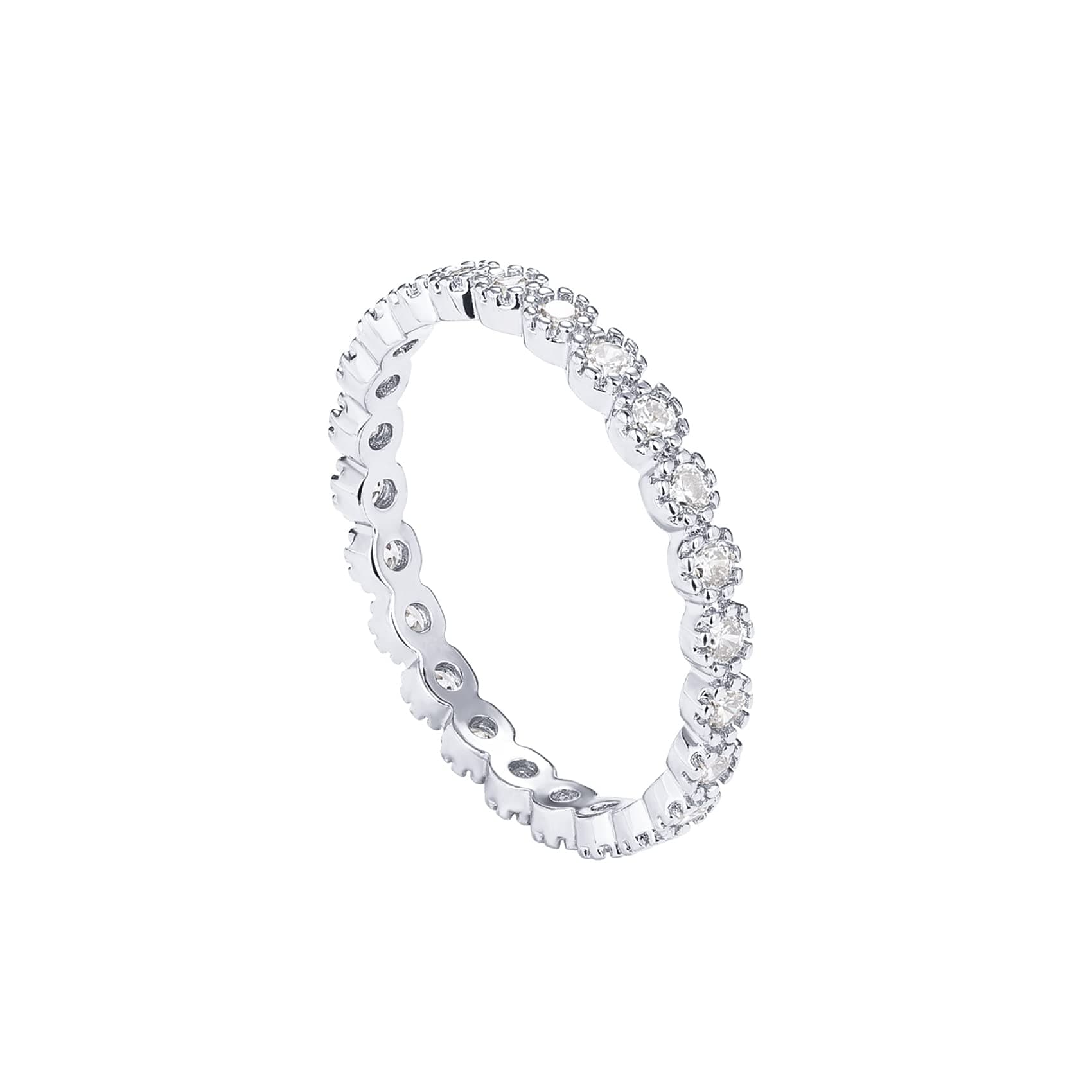 Pavoi 14K Gold Plated Marquise Cubic Zirconia Eternity Bands for Women