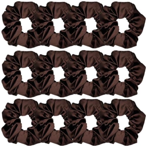 Satin Silk Hair Scrunchies for Women and Girls