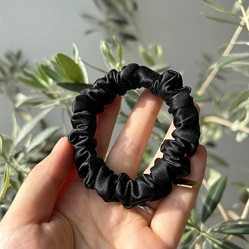 5Pack 1.5MM Silk Scrunchies for Women