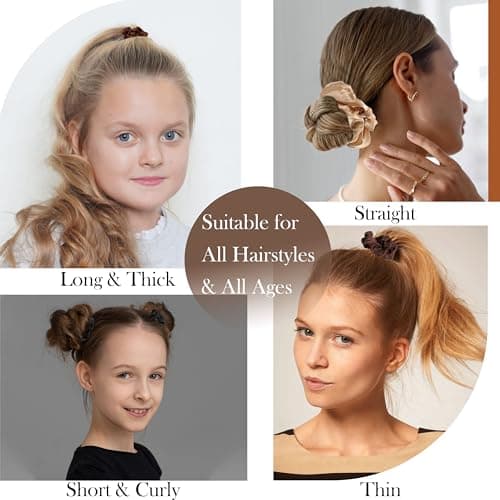 12 Pcs Mulberry Silk Satin Scrunchies for Women and Girls