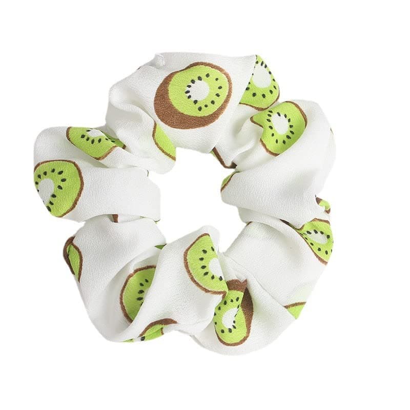 Floral Hair Scrunchies for Women with Soft and Silky Hair - 5 Pack