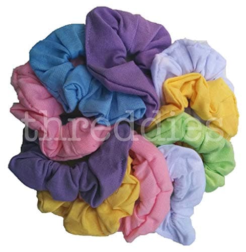 Soft Cotton Scrunchie Set (Neutral Colors)