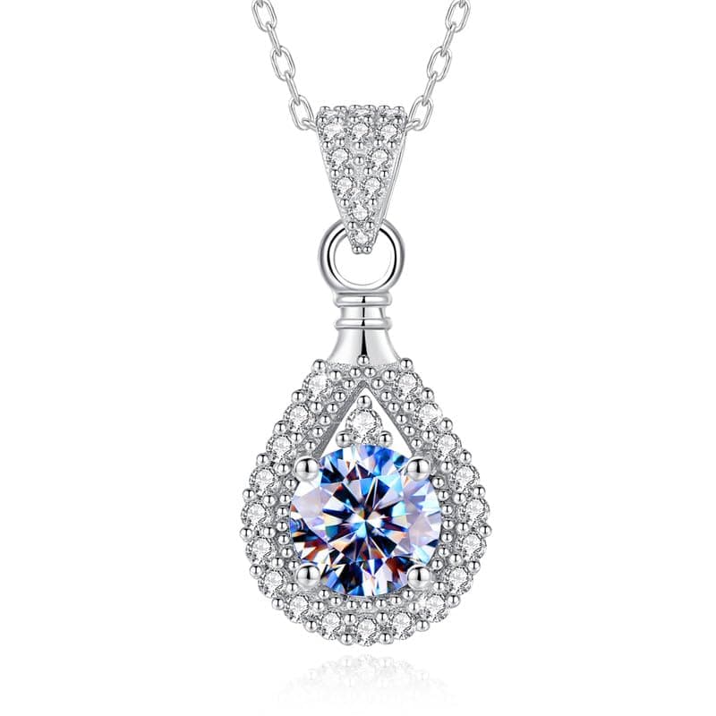 Attenlen Minimalist Sterling Silver Moissanite Pendant Gift Box For Her