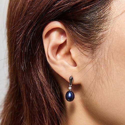 Michooyel S925 Freshwater Pearl Earrings for Women