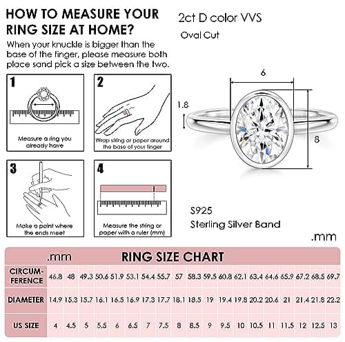 Michooyel CZ Engagement Rings for Women