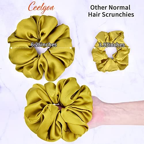 Big Real Silk Scrunchies for Women