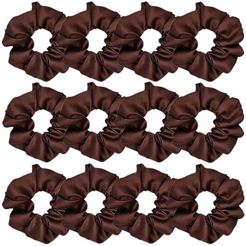 Satin Silk Hair Scrunchies for Women and Girls